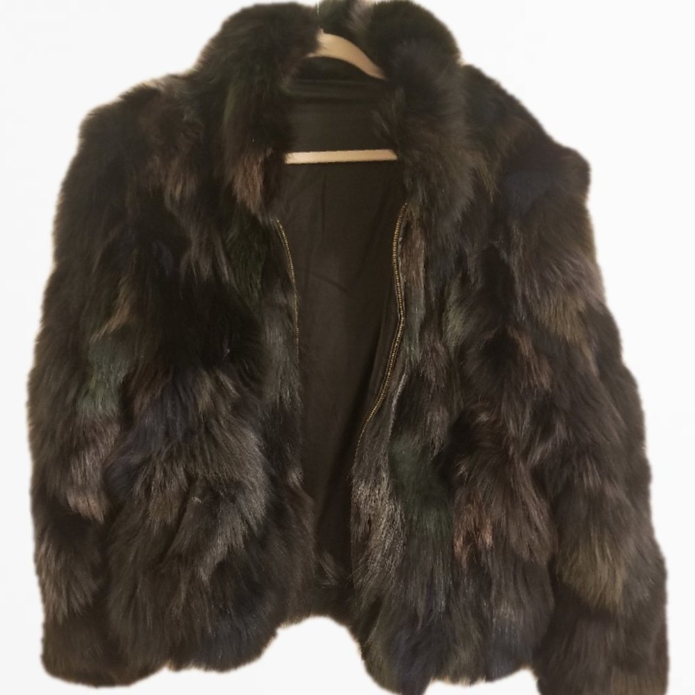 Elegant Vintage style Fashion 100% FOX FUR